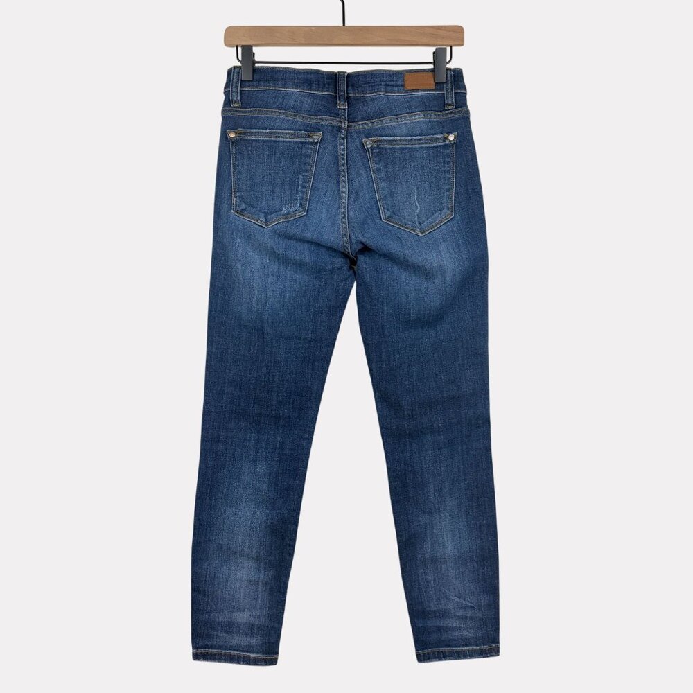 Judy Blue Relaxed Fit Jeans Womens 5/27 Blue Five Pocket Zip Fly Stretch - Picture 2 of 9